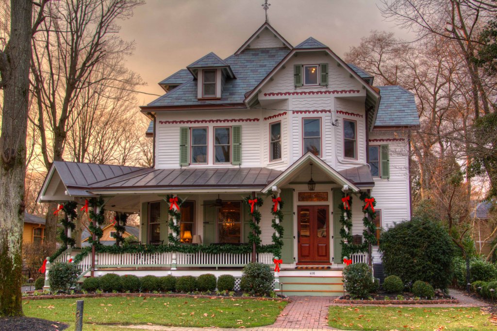 slate roof Victorian on a Washington Avenue Haddonfield NJ